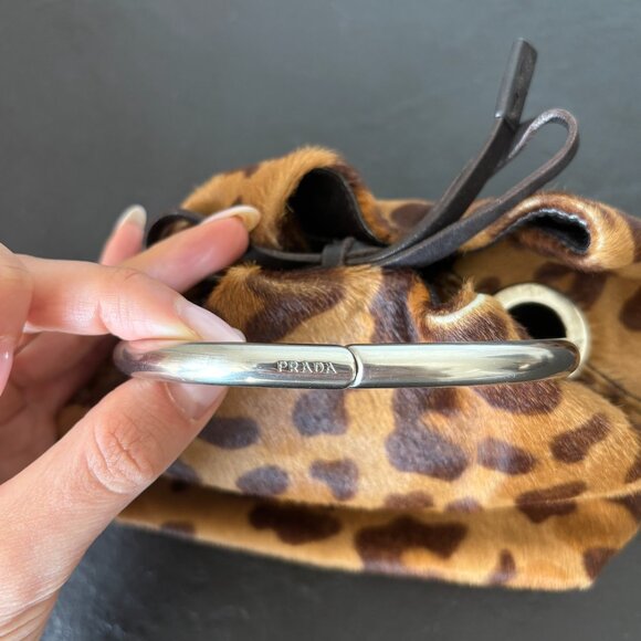 Prada Leopard Print Ring Handle Bag - Picture 6 of 8